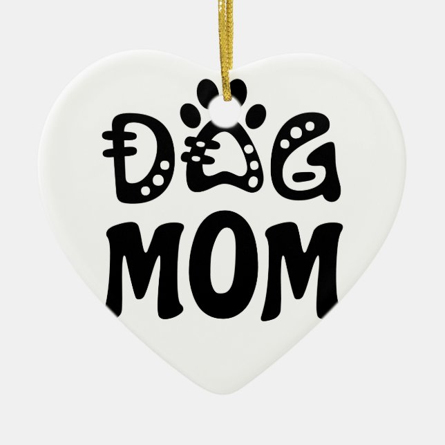 Ornamento De Cerâmica Cachorro Mãe (Frente)