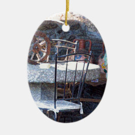 Ornamento De Cerâmica Cactus Espanhol Ainda Vida