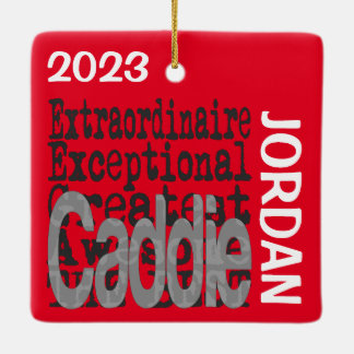 Ornamento De Cerâmica Caddie Extraordinário PERSONALIZADO