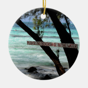 Ornamento De Cerâmica Cadeiras de Praia Rum Point Grand Cayman