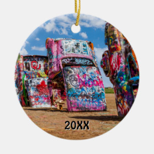 Ornamento De Cerâmica Cadillac Ranch, Amarillo, Texas