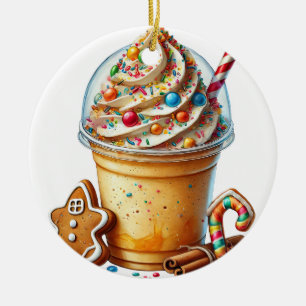 Ornamento De Cerâmica Café de Natal