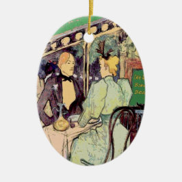 Ornamento De Cerâmica Café Du Monde Vintage Style