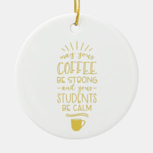 Ornamento De Cerâmica Café Forte