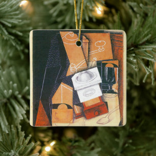 Ornamento De Cerâmica Café Grinder por Juan Gris, Vintage Cubism Art