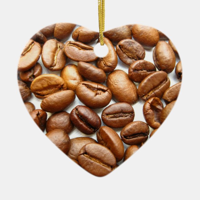 Ornamento De Cerâmica café no natal três (Frente)