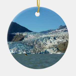 Ornamento De Cerâmica Caiaque no glaciar Mendenhall