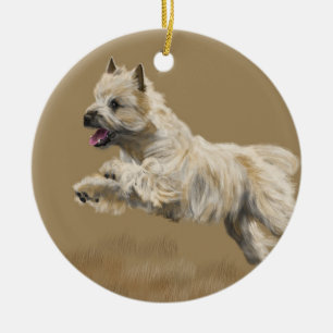 Ornamento De Cerâmica Cairn Terrier