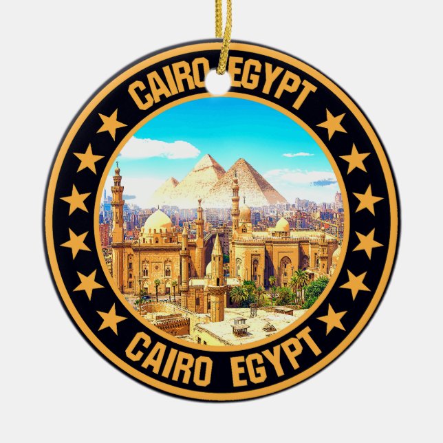 Ornamento De Cerâmica Cairo (Frente)
