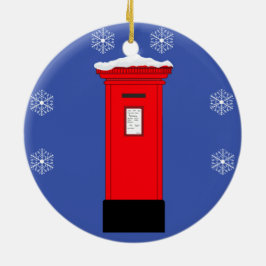 Ornamento De Cerâmica Caixa de Posto papais noeis