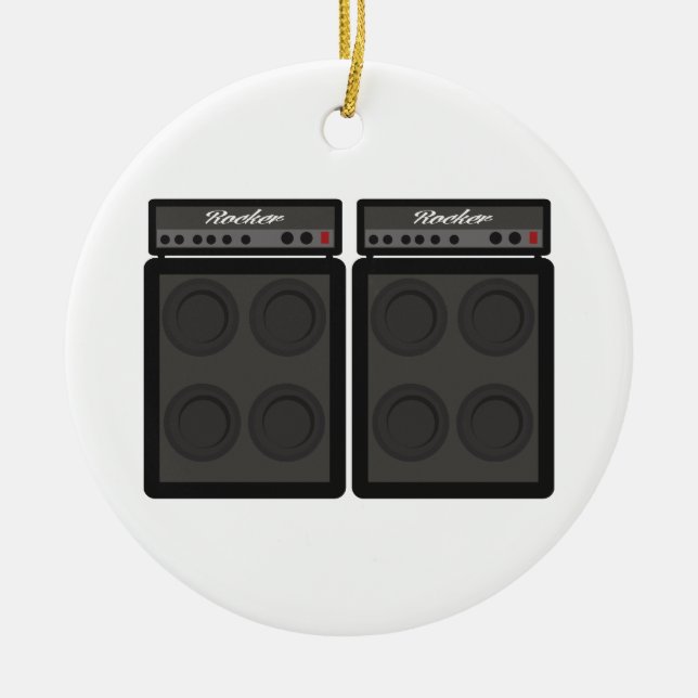 Ornamento De Cerâmica Caixas de som (Frente)