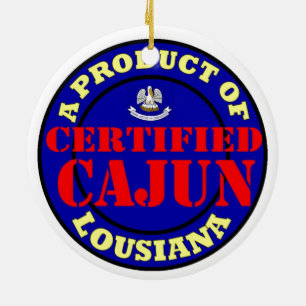 ORNAMENTO DE CERÂMICA CAJUN CERTIFICADO