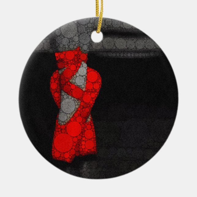 Ornamento De Cerâmica Calçados Ballerina Balé (Frente)