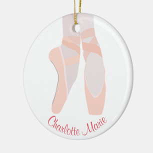Ornamento De Cerâmica Calçados Ballerina Toe Personalizados