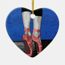 Ornamento De Cerâmica Calçados de Balé Ballerina dançantes