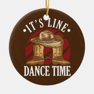 Ornamento De Cerâmica Calçados de dança do cowboy ocidental