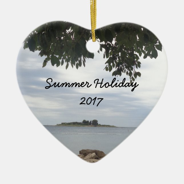 Ornamento De Cerâmica Câmara de Retângulo de Foto modelo (Frente)