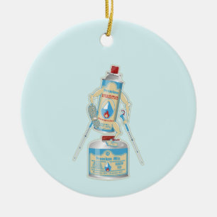 Ornamento De Cerâmica Câmaras de gás de fogão de campo, caminhada engraç