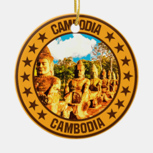 Ornamento De Cerâmica Camboja