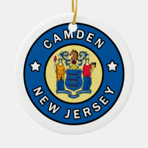 Ornamento De Cerâmica Camden New Jersey