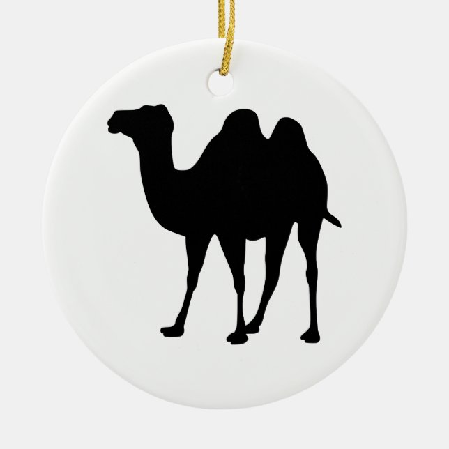 Ornamento De Cerâmica Camel Silhouette (Frente)
