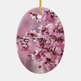 Ornamento De Cerâmica Camélias Sakura Camadas Rosa Pastel