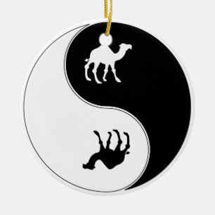 Ornamento De Cerâmica Camelo de Ying Yang