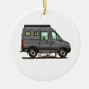 Ornamento De Cerâmica Câmera feliz Sprinter Camper Van RV