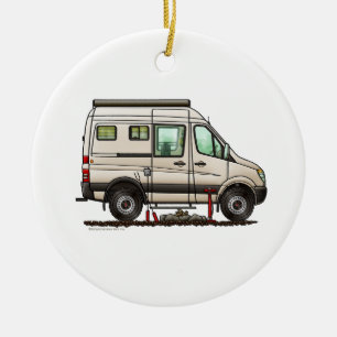 Ornamento De Cerâmica Câmera feliz Sprinter Camper Van RV