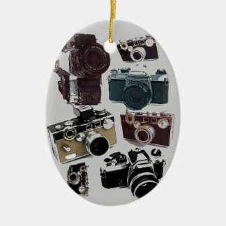 Ornamento De Cerâmica câmera retro afligida da fotografia do fotógrafo