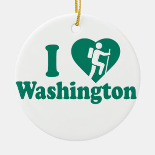 Ornamento De Cerâmica Caminhada Washington