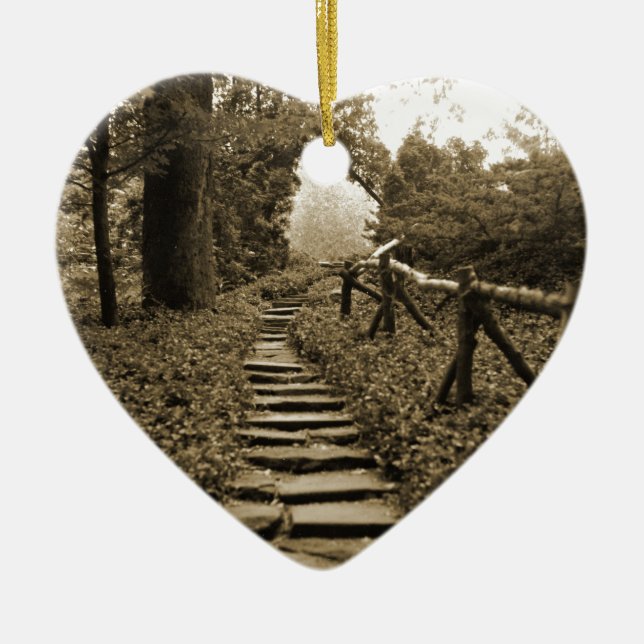 Ornamento De Cerâmica Caminho para a Luz (Frente)