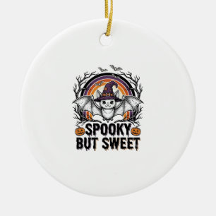 Ornamento De Cerâmica Camisa Assustadora de Morcego de Halloween Fofo co