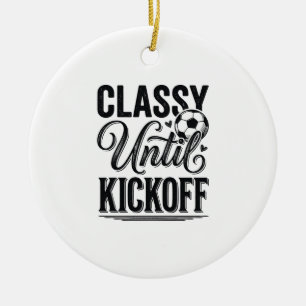 Ornamento De Cerâmica Camisa Clássica Até o Pontapé Inicial de Futebol D