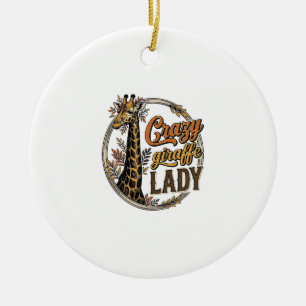 Ornamento De Cerâmica Camisa com Desenho de Gravura Vintage da Senhora G