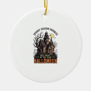 Ornamento De Cerâmica Camisa da Temporada Assustadora Mansão Assombrada