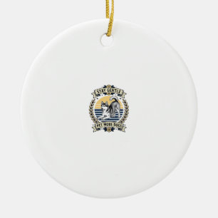 Ornamento De Cerâmica Camisa de Amante de Cachorro Fique Gentil Acaricie