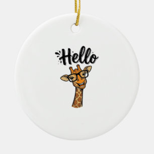 Ornamento De Cerâmica Camisa de Animal Fofo com Gravação Vintage de Gira
