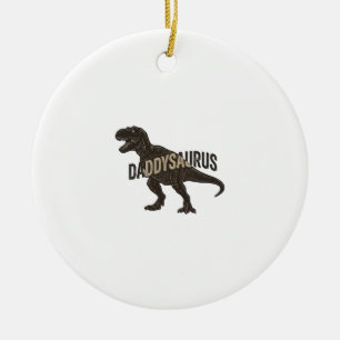 Ornamento De Cerâmica Camisa de desenho de gravura vintage de dinossauro