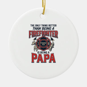 Ornamento De Cerâmica Camisa de desenho de gravura vintage do Papai Bomb