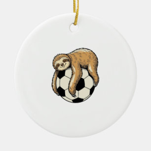 Ornamento De Cerâmica Camisa de Design de Bola de Futebol de Preguiça Vi