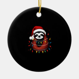 Ornamento De Cerâmica Camisa de Natal para Presente de Amante de Preguiç