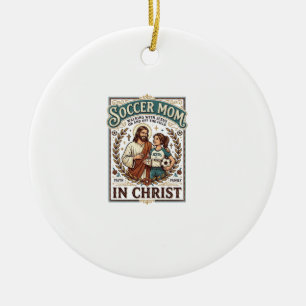 Ornamento De Cerâmica Camisa Vintage de Jesus Volei Softbol Futebol Chr