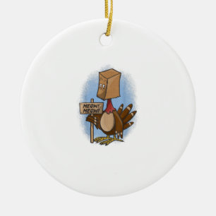 Ornamento De Cerâmica Camisas Engraçadas De Ação De Graças Turca Camisa