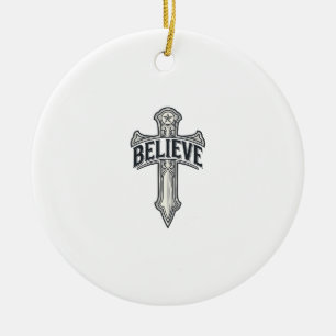 Ornamento De Cerâmica Camiseta Cristã Âncora da Minha Alma Jesus Cristo