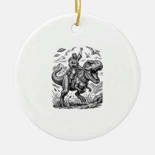 Ornamento De Cerâmica Camiseta Gráfica com Ilustração de Cavaleiro de Di
