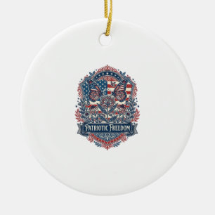 Ornamento De Cerâmica Camiseta Gráfica Vetorial Jardim de Borboletas Pat