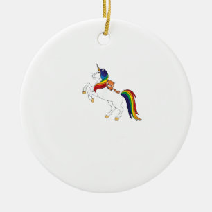 Ornamento De Cerâmica Camiseta Infantil Kawaii Fofa de Unicórnio Amante 
