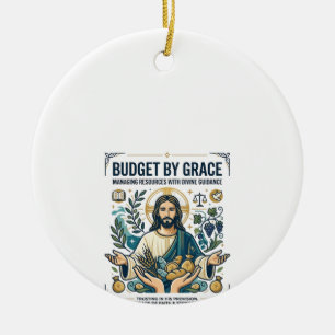 Ornamento De Cerâmica Camiseta Jornada de Paz Financeira de Jesus Livre