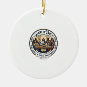 Ornamento De Cerâmica Camiseta Vintage de Estudo Bíblico Feminino do Gru